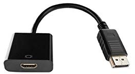 Gembird a-dpm-hdmif-002 displayport hdmi negro adaptador de cable - adaptador para cable (displayport, hdmi, macho/hembra, 0,1 m, negro).