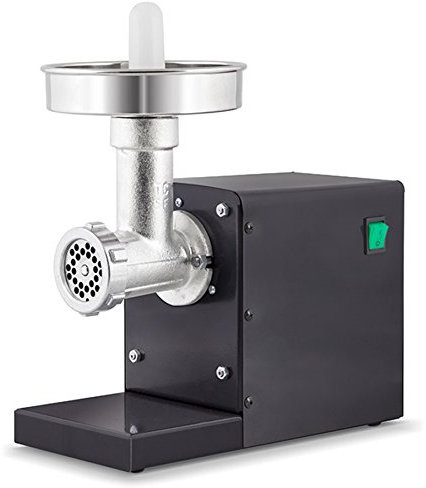 Reber 10906 N Tritacarne Elettrico, Inox, 250 W, Carenato, Grigio
