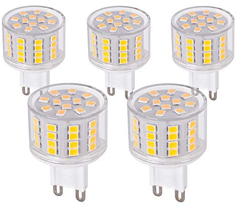 Maxkomfort 5x G9 LED Leuchtmittel kurz 5W 230V neutralweiß 4000K Lampen Stecklampe Halogen Ersatz SMD 560 Lumen