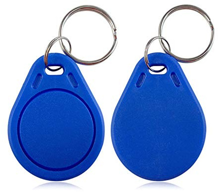 YAVIS 100 st 13,56 MHz UID utbytbara tangenter token RFID skrivbar programmerbar nyckelring NFC-taggar nyckelring används för att kopiera/klona åtkomstkontroll nyckelkort
