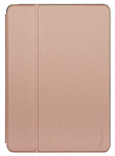 Targus Click-In Apple iPad (7th Gen) 10.2-Inch, iPad Air 10.5-Inch and iPad Pro 10.5-Inch Protective Tablet Cover Case, Drop- Safe Protection, Water-resistant, Rose Gold (THZ85008GL)