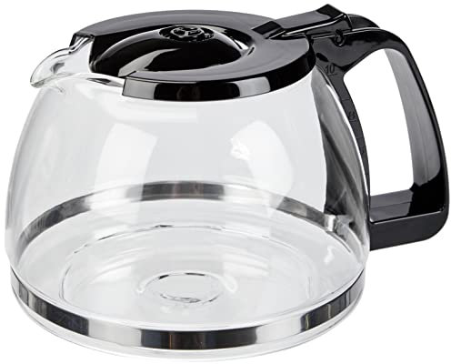 Melitta 1023-01 Ersatzkanne aus Glas für Kaffeemaschine Easy II 1023-02, Schwarz, Borosilikatglas, 1.25 liters, 1 Stück
