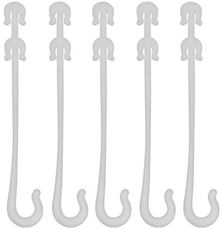 IKAAR 100 Stück Pflanzenclips Pflanzenhalter Tomato Clips Tomato Support J Hooks Tomato Plant Support Tomatenstütze Tomatenpflanzenstütze