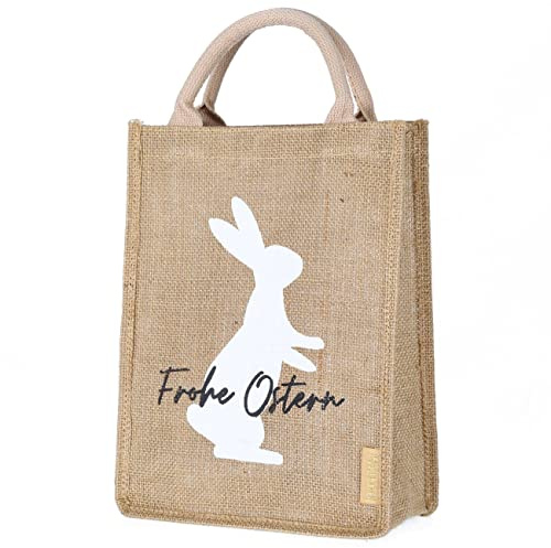 Papierdrachen Påsk jutepåsar – presentförpackning för påsk – dekoration – 22 x 30 x 10 cm – glad påsk