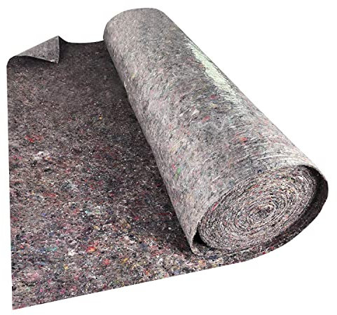 VA-Cerulean Malervlies, Abdeckvlies 50m Rolle, Malerfliesrolle mit PE Anti-Rutsch Beschichtung, Schutzvlies für Boden beim Streichen, 1 x 50M