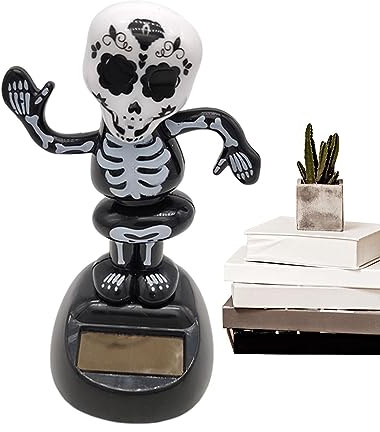 boiler Car Dashboard Toy Figure,Solar Powered Dancing Toys Shaking Head - Halloween Ornaments For Car Halloween Decorations And Car Dashboard