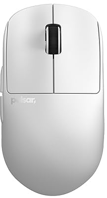 Pulsar Gaming Gears X2H Gamingmus trådlös, Mini, Vit | Ultralätt 1.83 oz (52 g), Symmetrisk, Optiska brytare, 2.4 Ghz 1 ms, 26000 DPI, PAW3395 Sensor