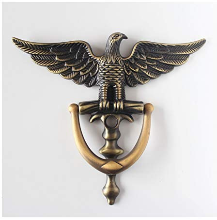 Türklopfer antik Zink-Legierung antike Art Eagle Kopf Türklopfer Türklopfer Wohnkultur Ring Möbelgriff Hardware 369