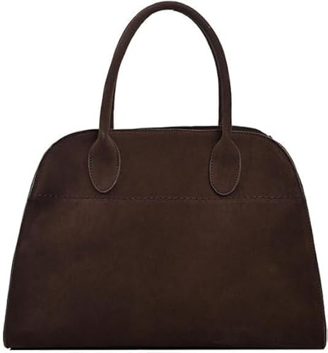 Tote Bag Faux Leather Tote Bag for Women Suede Top-handle Bag Fashion Retro Shoulder Satchel Bag
