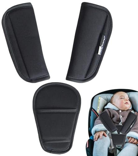 3 Stück Auto Gurtpolster - Gurtpolster für Kinderwagen Gurtpolster