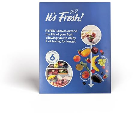It’s Fresh Fruit & Vegetable Life Extenders – 6 Pack – Ripening Process slowed = More time to Enjoy Your Fresh Produce. Add Directly to Fruit Bowl or Fridge. Can be Used Multiple Times.