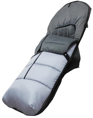 Various Saco Silla Paseo Universal Invierno, Impermeable, Gris | Para paseos de otoño e invierno, con interior polar térmico, transpirable y cremallera desmontable.