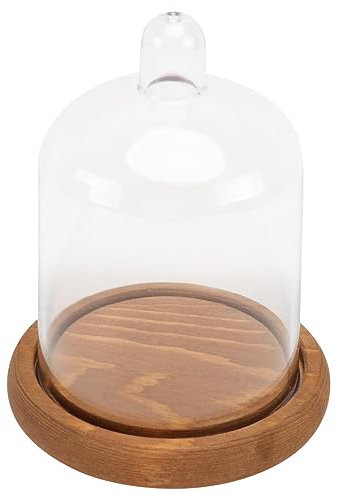 ANDRESLAD Micro Landscape Dome Preserved Flower Cover Garden Cloche Jar Decor Bell Jar Flower Display
