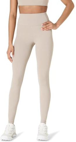 Amazon Essentials Damen Active FormFlex Butterweiche Yoga-Workout-Leggings, hohe Taille, volle Schrittlänge von 70 cm, Taupe, M