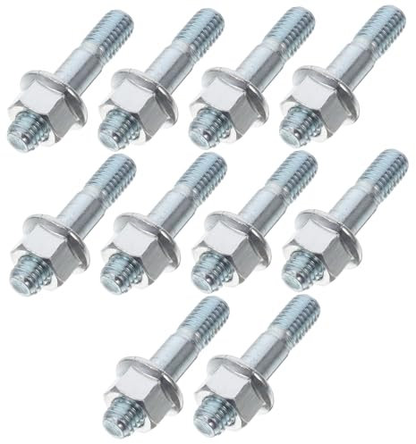 TOYANDONA 10ensembles Vis Et Boulons De Fixation Pour Chaîne De Tronçonneuse De Vis à Double Extrémité Adapté Aux Guides-chaînes Remplacement Métallique Pour De Tronçonneuse