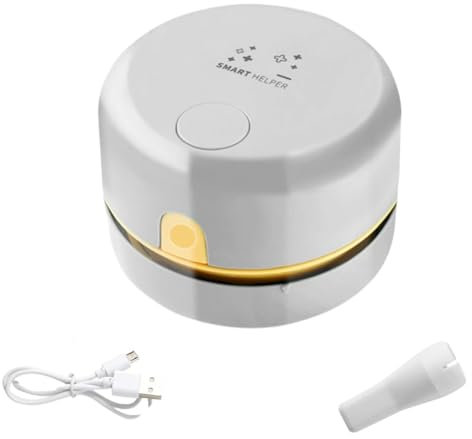 Sirxlevcy Aspirador de Escritorio, Mini Aspirador de Polvo de Mesa, Barredor de Polvo de Mesa Recargable, Mesa Limpiadora de Polvo de Mano-