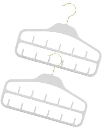 KITANDOVE 2 Pezzi Appendiabiti Organizzatore Appendicinture Appendicravatte Sospeso Per Armadio Uso Domestico