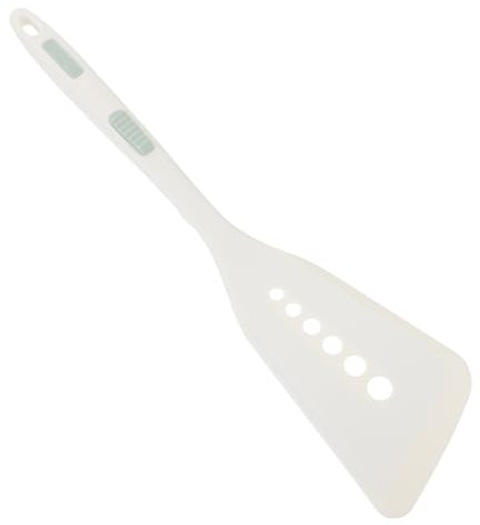VICASKY Silicone Fish Spatula Non Stick Kitchen Cooking Spatula Heat Resistant Extended Handle Small Flipping Turner for Frying Pan and Wok