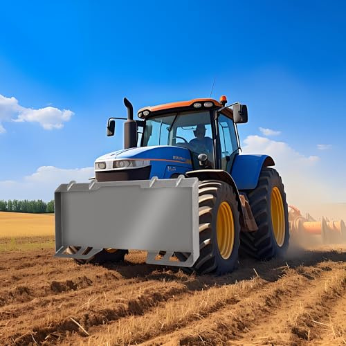 Skid Steer Plaque à dégagement rapide universelle pour tracteurs Kubota, 3 épaisseurs 1/4/1/2/3/8, acier doux 50, montage facile par vissage, soudage pour fourches, charrues, griffes, idéal pour Ho