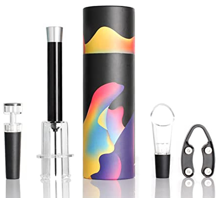 Juego de abridor de vino fácil de quitar corcho, accesorio para amantes, fiestas familiares, regalo de cumpleaños, abridor de vino a presión de aire