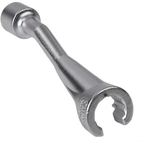 Zilimontt 1/2 Inch Drive Fuel Injector Line Socket Wrench Set 14mm 17mm 19mm Open End Bi-Hex Socket for Diesel Engine Injection Pump and Fuel Injectors(19mm)