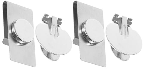 CAXUSD 2 Paare Unsichtbare Magnetische Krawattenklammer aus Edelstahl Unsichtbarer Krawattenhalter mit Starkem Magnet Faltenfrei und Stabil für Business meetings und Hochzeiten Herren