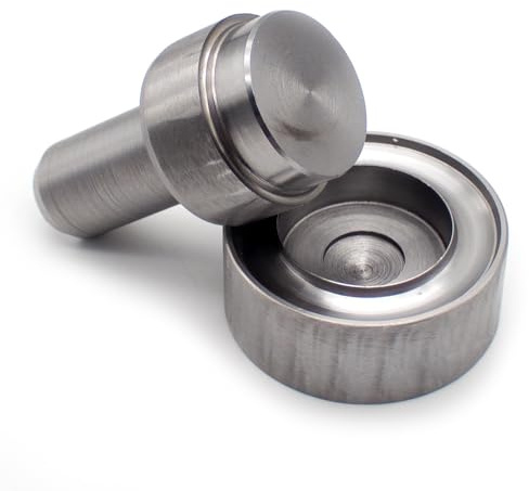 LeTkingok Juego de Herramientas Profesionales para Perforar Ojales con Base, para Colocar Remaches de Ojales de Bricolaje para Cuero, Tela y Manualidades de Papel (40MM)