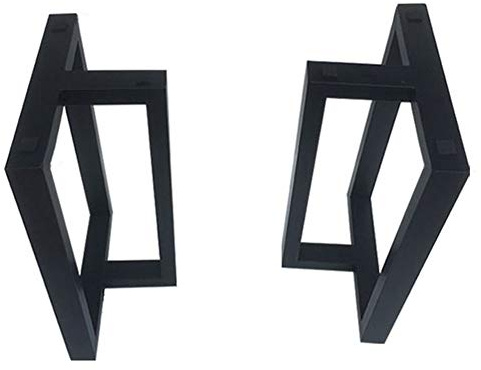 Heavy Duty 27 Industrial Black Table Legs - T-Shaped Fur Support for Coffee Tables, Trestle Tables, and Desks - 2 Pack DIY Furniture Legs