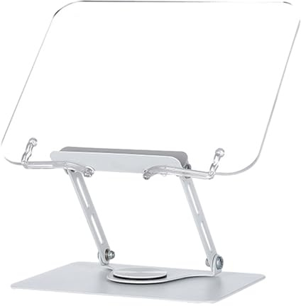 Supporto per ricettario, regolabile a 360 gradi, supporto per lettura libri di, per chef, casa, scuola, università, dormitorio, classe, biblioteca, cucina, studio, ufficio