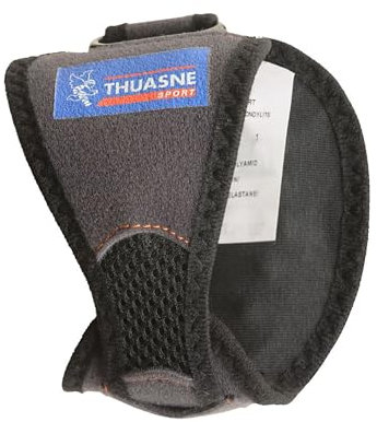Thuasne Sport - Anti-Epicondylitis-Armband - Tennisarm, Golferarm - Silikoneinlagen - Verstellbare Kompression - CE Medizinprodukt - Schwarz - Größe 2