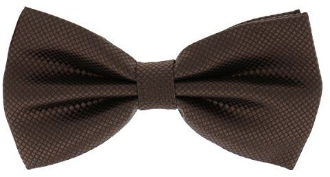 SHIPITNOW Herrfluga – 20 färger – eleganta flugor för bröllop, kvällar, Brun, en storlek