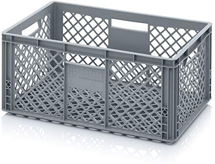 Auer Euro Contenedor perforado EO 64/27 Caja de panadería 60 x 40 x 27 cm, 54 L de almacenamiento y transporte apilable