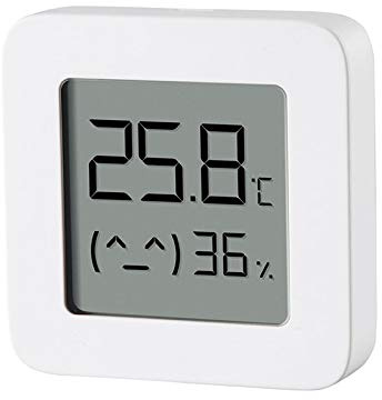 Xiaomi Mi Temperature and Humidity Monitor 2 Monitore zur Kontrolle der Temperatur und Luftfeuchtigkeit, Packung mit 2 Stück, weiß, groß
