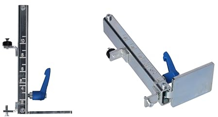 RABO variabelt höjdstopp med C-skena 0–11 cm | 1 par steglöst justerbara med snabbkopplingsspak | tillbehör/reservdel för justerbar RABO dragskena 1045