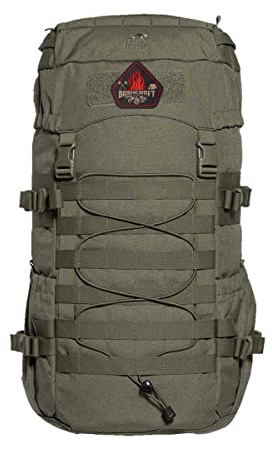 TACWRK x Tasmanian Tiger TT MIL OPS Pack 30 + TACWRK Fun Patch - Bundle mit optionalem TT Raincover S Molle-kompatibler Wander-Rucksack Herren mit 30 Litern für Outdoor, Einsatz, Bushcraft, Trekking
