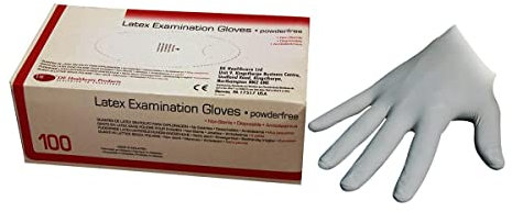 DE Healthcare Products - Latexhandschuhe puderfrei; Gr.S; 100St