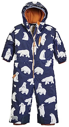 First Instinct by killtec Kinder Skioverall/Schneeanzug mit Kapuze, wasserdicht FISW 33 MNS ONPC, dunkelblau, 122, 39910-000