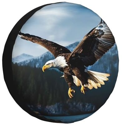 Reserveradabdeckung für Camper, wasserdicht, Regenreifen, Schutzhüllen, Adler bei der Jagd, bedruckte Reifenabdeckungen für Anhänger, Camper, Wohnmobil, LKW, SUV, passend für Reifen mit einem