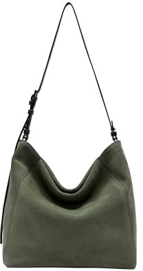 Liebeskind Berlin CHUDY SUEDE Hobo M, cypress green M