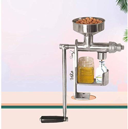 Pressa per olio manuale in acciaio inossidabile per pressa per olio e semi Fai da te Fitness Sana pressa per olio pressa per olio di arachidi Pressa per olio d'oliva