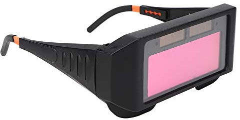 Schweißer-Schutzbrille, Automatisches Dimmbildschirm-Solarpanel, UV-Schutz, für Augenschutz-Schweißerarbeiten, PC-Material