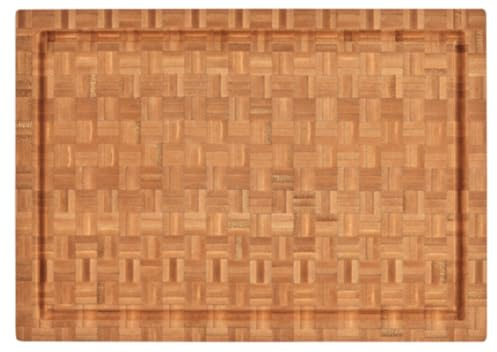 Cuisinart 17 Reversible End Grain Bamboo Cutting Board Embedded Handles