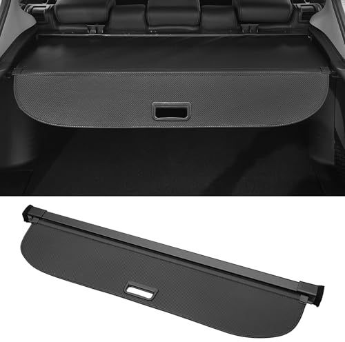 Motoforti Kofferraum Ausziehbare Laderaumabdeckung Für Audi Q5 18-24 1 Stk | Farbe Carbonfaser Schwarz, Material Aluminiumlegierung, Leinwand, Größe 118cm/112.5cm, Für Audi SQ5 & Q5 PHEV 18-24