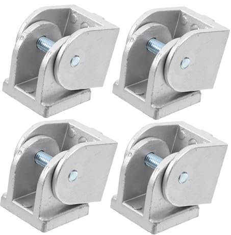 Gatuida 4 Stück Flexibler Drehgelenkverbinder Aus Zinklegierung Kompatibel Mit Aluminiumprofil 3030 Aluminium Extrusions Drehgelenk Für Montage Und Reparatur