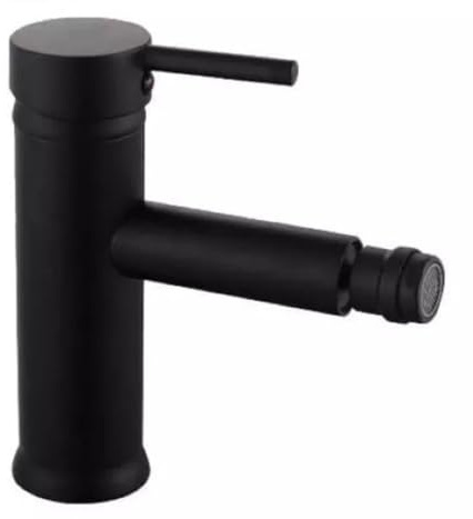 Rubinetto per bagno ultra moderno nero opaco miscelatore orientabile per bidet