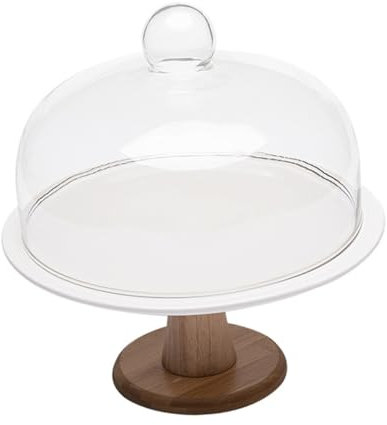 ELAYARD 1set Stand Per Torte Con Copertura Piatto Per Dessert e Snack Base Resistente Per Feste e Eventi