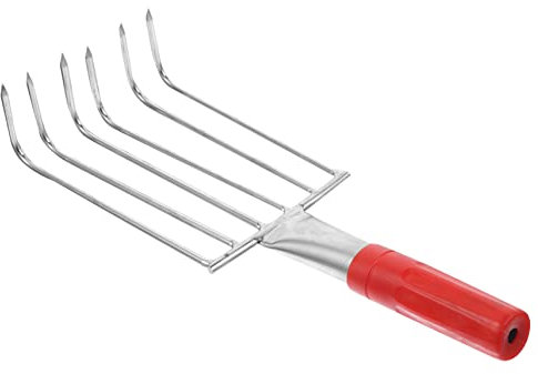 MOTHNUR Rastrello Acciaio Inossidabile Con Manico Ergonomico Strumento Multifunzionale Per Scavare Telline e Vongole Attrezzo Da Giardinaggio Resistente e Facile Da Usare