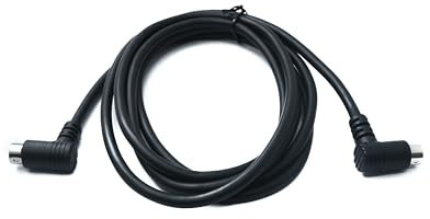 System-S Cable S-Video de 180 cm Din de 8 pines macho a macho, doble ángulo