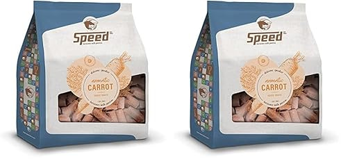 Speed Delicious speedies Carrot, Pferdeleckerli mit Karottengeschmack, aromatischer Snack für jedes Pferd, Beste Zutaten, einfach praktisch (5 kg) (Packung mit 2)