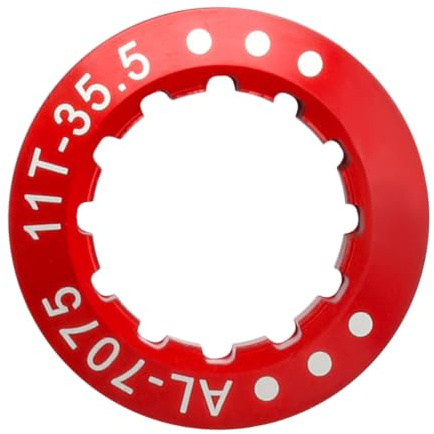 Aluminum Alloy Flywheel Cover Replacement Screw Nut Fixed for Road Bikes | Lightweight Red Part, Corrosion Resistant Build, Strong Stable Fit, for Folding Bicycles and Wheel Protection